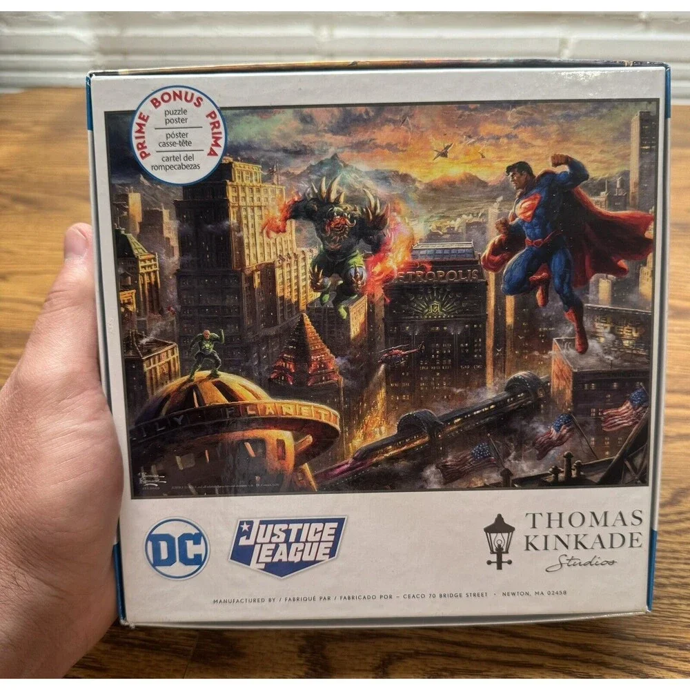 Thomas Kinkade DC Ceaco ,Justice League Jigsaw Puzzle  1000 Piece‎
